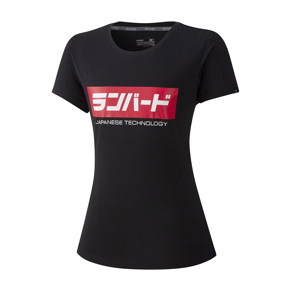 Camiseta Mizuno Runbird - Mulher - Pretas - KGORQ0532